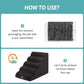 Extra Wide Dog Stairs 19.7" Width, Large Pet Step for Small Medium Dog, Puppy or Cat, Ramp for High Bed or Car, High Density Foam Ladder, Stable, 5 Step, 19.7x33x22.4 inch, Black