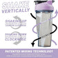 HELIMIX 2.0 Vortex Blender Shaker Bottle Holds upto 28oz | No Blending Ball or Whisk | USA Made | Portable Pre Workout Whey Protein Drink Shaker Cup | Mixes Cocktails Smoothies Shakes | Top Rack Safe