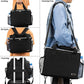 BAGLHER Dog Travel Bag Backpack Pet Supplies Backpack Pet Accessories Storage Bag 5-Piece Set with Shoulder Strap 2 Lined Pet Food Containers 4 Foldable Feeding Bowls Essential Kit for Pet Travel