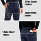 MAGCOMSEN Men's Snow Ski Pants Fleece Lined Water Resistant Winter Pants with 4 Zip Pockets for Snowboard Hiking Outdoor