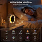 Sunrise Alarm Clock, White Noise Machine & Meteor Moonlight - 10 Soothing Sounds, Dual Alarms, 30/60/90min Timer, Easy Snooze - Bedroom Gift for Insomnia Adults/Women - Wood