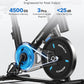 MERACH Exercise Bike, Brake Pad Stationary Bike with Exclusive App, Low Noise Indoor Cycling Bike with 300lbs Weight Capacity, Tablet Mount and Fitness Courses for Weight Loss