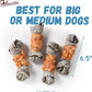 Dog Treats Chicken Wrapped Cod Skin Knotted Bones-6.5", All-Natural Healthy Fish Skin Dog Chew Treats, Rich in Omega-3 Protein, 4 Counts, 10.6 OZ