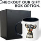 Personalized Coffee Mug, Custom Photo Caricature Gift, Funny Customized Coffee Gift for Men & Women, Custom Mugs with Pictures, Black 11oz Customized Fathers Day Mug