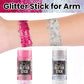 Brzeaf Waterproof Mermaid Glitter Stick, Shimmery& Long Lasting, Hair Eyeshadow Face Body Glitter, Singer Concert Music Rave Festival, Glitter Stick Makeup & Face Glitter Gel for Women Men 0.56 Oz