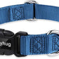 Hyhug Dog Collar for Large Dogs, Heavy Duty, Blue | Quick Release Nylon Buckle Collar, Adjustable & Durable Pet Supplies for Boy & Girl Dogs(Large, Classic Blue)