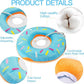 Cat Cone Collar Soft, Cute Cat Donut Collar After Surgery, Adjustable Kitten Recovery Cones to Stop Licking, Lightweight Neck Elizabethan Collars for Cats Kittens (Blue, Small)