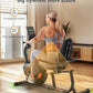 JEEKEE Recumbent Exercise Bike for Seniors,Stationary Bikes for Home, 300LB Capacity & 16 Levels Magnetic Resistance, Heart Rate Handle