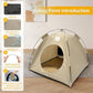BreezyDen Pop-Up Pet Tent – Portable Indoor/Outdoor Cat Tent, Waterproof Pet Hideaway for Cats & Small Dogs with Mesh Window, Anti-Slip Base & Washable Design (Coffee, L (15 catties Kitten))