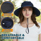 EINSKEY Wide Brim Sun Hat, UPF 50+ UV Protection Waterproof Packable Bucket Hat for Men & Women, Fishing Hiking Beach Garden