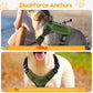 Heavy-Duty Tactical Dog Harness for Large Dogs, No Pull Adjustable Reflective Pet Vest with Molle System, K9 Military-Grade Control for Service Training, Outdoor & 10+ Breeds, Green, XX-Large