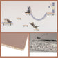 Cat Shelves for Wall, Wall Mounted Cat Furniture Set,with Hammock,Jumping Boards,Sofa,Steps,ScratchingPost,Hanging Ball and Felt Pads, Suit for Cats Climb, Jump,Scratch-Gray
