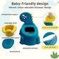 Potty Seat Baby Training Chair Boys Girls Toddler Dinosaur Comfortable children 1-5 years old Baby toilet Animal seat with lid back potty trainer (blue)