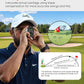 Golf Rangefinder with Slope - 1300/1500 Yards Laser Range Finder for Golf & Hunting, 7X Magnification, High-Precision Flag Locking Vibration, Rechargeable, IP54 Waterproof, Built-in Magnetic Strip