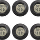 Mini Hygrometer Digital Thermometer Humidity Meter 6 Pack Hygrometer Thermometers Indoor/Outdoor Humidity Monitor Reptile Thermometer for Humidors Greenhouse Garden Cellar Fahrenheit(℉)/ Celsius(℃)
