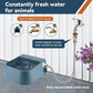 Dog Automatic Water Bowl for 3/4” GHT Male Faucet, 2L Outdoor Auto Fill Water Dispenser with 5ft Water Hose