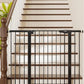 Cumbor 36" Extra Tall Baby Gate for Stairs, 29.7-48" Wide Dog Gates for Doorways, Auto Close Safety Gate for Babies and Pets, Easy Install, Pressure Mounted, Fits Doorways, Stairs, Entryways, Black