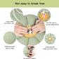 Cat Cone Collar,Cute Waterproof Cat Recovery Collar,Anti-Bite Lick Wound Healing Safety Elizabethan e Collar for Cats,Green Flower All-Season Style