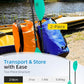 OCEANBROAD Kayak Paddle 86in/218cm, 90.5in/230cm Alloy Shaft 2-Piece Floatable Kayak Oar for Kayaking Canoeing Boating