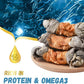 Dog Treats Chicken Wrapped Cod Skin Knotted Bones-6.5", All-Natural Healthy Fish Skin Dog Chew Treats, Rich in Omega-3 Protein, 4 Counts, 10.6 OZ