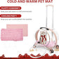 Transparent & Fully Breathable Hard cat Carrier with Rolling Wheels for Dogs, Cats, Multiple Carrying Options, Perfect for Traveling/Taking a Walk