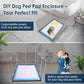 TidyFriend Litter Box Splash Guard 32 x 24 Inches, Dog Litter Box Shield Guard, Easy to Clean Indoor Dog Fence (White Fence Only)