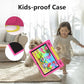 JREN Kids Table 10.1" ｜Android 14 Tablet for Kids｜64GB Storage｜Octa-Core｜WiFi ｜Cameras｜Parental Control｜Kids Content｜Case Included Great Gift for Children Ages 3-12 Years Old Pink