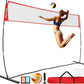 Volleyball Net, 12ft/20ft Training Set Height Adjustable, Portable Freestanding Practice for Hitting or Serving Drills, Pop up With Carry Bag for Backyard or Outdoor