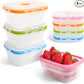 Small Collapsible Silicone Containers, Perfect for Snacks, Travel, Space-Saving Storage, Set of 4
