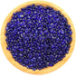 WAYBER Glass Stones, 1Lb/460g Irregular Sea Glass Pebbles Non-Toxic Artificial Gemstones for Gem Display/Vase Filler/Terrarium Flowerpot Aquarium Turtle Tank Decoration, Dark Blue