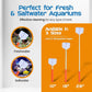 FL!PPER Flipper Platinum Aquarium Algae Scraper | Glass & Acrylic Tank Cleaner with Serrated Blade for Efficient Aquarium Maintenance (10” Rigid Shaft)