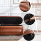 Kmax Storage Bench PU Leather Entryway Bench Upholstered Ottoman Bench for Bedroom Living Room Hallway, Brown