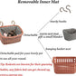 JWShang Rat Hammock for Cage, Chew Proof Hanging Basket Bed with Sturdy Hooks, Pet Cage Accessories, Safe Cozy Small Animal Rodent Hammock for Sugar Glider Mice Snuggling Sleeping