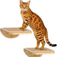 Wood Cat Wall Shelves with Sisal Mat – Cats Wall Furniture Steps for Large Cats, Perfect for Play and Vertical Movement