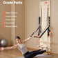 VEVOR Pilates Reformer Machine, Pilates Workout Equipment for Home Gym Studio Use, Pilates Bed with Dual Resistance- Spring & Cord, Reformer Set, Up to 400 LBS