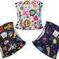CuteBone Dog Diapers Male Washable Belly Band for Male Dogs Wraps Black 3pcs a Pack DM54M