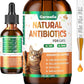 Natural Antibiotics for Cats – Cat Antibiotics for Allergy Relief, Urinary Tract Support, Itch Relief, and Immune Support – Promotes Urinary Tract Health – Cat and Dog Supplemental Vitamins – 2 fl oz