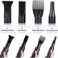 2400w 75m/s Dog Dryer for Pet Grooming, High Velocity Pet Hair Dryer with Heater, Adjustable Speed, 4 Nozzles and a Comb, Black