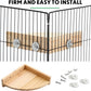 Wettarn 6 Pcs Bird Perch Platform Bird Corner Parrot Perch Corner Wooden Stand Sector Playground Cage Accessories Shelf for Parakeet Conure Cockatiel Budgie Gerbil Rat(7.1 x 7.1 Inch)