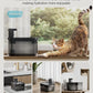 DownyPaws Cat Water Fountain Stainless Steel Cordless, 84oz/2.5L Fursink Wireless Pet Water Fountains for Cats Indoor, Battery Operated Cat Drinking Fountain, Ultra Quiet Pump, BPA-Free, Black
