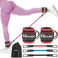 Ankle Resistance Bands with Cuffs, Ankle Bands for Working Out, Ankle Resistance Band for Leg, Booty Workout Equipment for Kickbacks Hip Fitness Training, Exercise Bands for Butt Lift Women