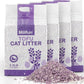 Tofu Cat Litter, Dust-Free Kitty Litter, Ultra Absorbent Clumping Cat Pellet Litter, Fast Drying, Lavender Odor Control, Less Scattering, Dust-Free Mixed.