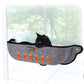 K&H Pet Products EZ Mount Thermo-Kitty Window Bed Extra-Deep Gray 27 X 10 X 11 Inches