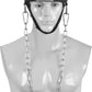 Neck Harness with Heavy-Duty Chain - Adjustable Head and Chin Straps for Neck Strength and Pain Relief