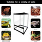 Reptile Glass Terrarium Tank 10 * 10 * 14in, Full View with Front Opening Door,Amphibians Enclosure Habitat Cage for Leopard Gecko Tarantula Young Lizard Hermit Crab Frog Insects Breeding