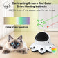 ORSDA Cat Laser Toy, 2-in-1 Interactive Automatic Motion Activated Moving 8 Holes Whack A Mole Feather, USB Rechargeable Electronic Smart Sensor Kitten Toys for Indoor Exercise