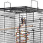 Yaheetech Open Play Top Travel Bird Cage for Conure Sun Parakeet Green Cheek Conure Lovebird Budgie Finch Canary, Small-Size Travel Portable