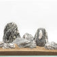 Natural Aquarium Rocks Silver Seiryu Rock Mountain Stone Fish Rocks for Aquariums and Terrariums Animal Feeding Box, Micro Landscape, Stone Landscape and Bonsai (5lb 2-5inch 4-5Pcs)