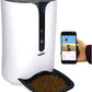 Lentek Smart Pet Feeder - Auto Dry Feeding Dispenser for Cat & Dogs with 720p HD Camera & Timer, Alimentador, Programmable, WiFi, Smartphone Control, Automated Portion Controlled, 10 Oz Capacity