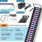hygger Aquarium LED Light Fish Tank Full Spectrum Lighting with 24/7 Day-Night Cycle Mode & Auto On/Off Timer, 7 Color Options, Dimmable, Extendable Bracket for 48~54in Tank Plant Lights